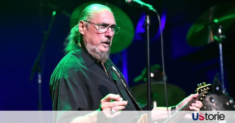 Steve Cropper playing guitar during a live performance