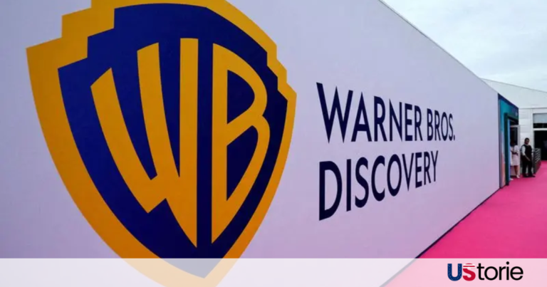 Netflix headquarters with Warner Bros and HBO Max logos representing $72 billion acquisition
