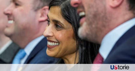 Second Lady Usha Vance attending a public event during her pregnancy