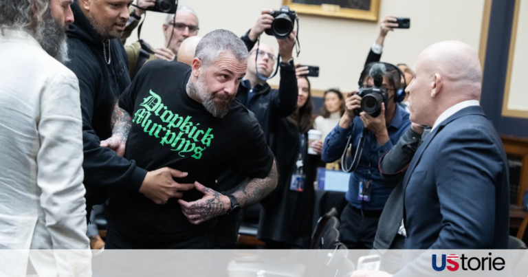 Former MPD officer Michael Fanone speaking during a heated Capitol hearing
