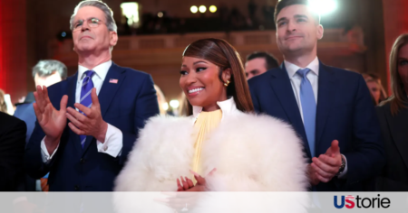 Nicki Minaj during a public appearance amid reaction to Trump comment