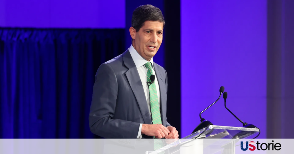 Kevin Warsh at the Federal Reserve building as Trump plans Fed chair nomination