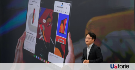 Samsung Unveils the Galaxy S26 Series The new Samsung Galaxy S26 Ultra in Titanium Gray showcasing its sleek design and new Galaxy AI interface.