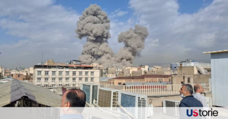 US Launches Massive Strikes in Iran as IDF Issues Urgent Evacuation Night sky over a military installation illuminated by explosions during the February 2026 US-Iran conflict.