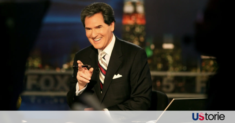 Ernie Anastos smiling at the news desk, a tribute to his 40-year career in New York television journalism.