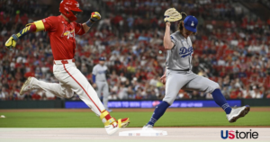 Dodgers’ Bats Fall Silent as Cardinals Secure Shutout Victory Justin Wrobleski on the mound for the Dodgers at Busch Stadium; St. Louis Cardinals celebrating a home win against Los Angeles.