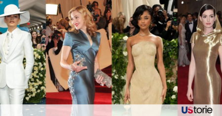 The Best, Boldest, and Most Bizarre Looks from Met Gala 2026 Beyoncé in a sparkling diamante skeleton dress; Heidi Klum posing as a marble sculpture; Bad Bunny dressed as an elderly man on the Met Gala red carpet.