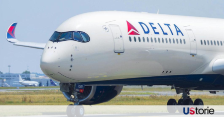 The Confusion of Delta Flight DL54’s Mid-Atlantic U-Turn A flight tracker map showing a plane making a U-turn over the Atlantic Ocean; Frustrated passengers at Hartsfield-Jackson Atlanta International Airport; A Delta Air Lines Airbus A330 on the runway.
