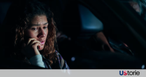 Sam Levinson speaking candidly during a media interview; Zendaya as Rue Bennett in an emotional scene from the HBO series finale.